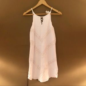 Mossimo Supply Co. Cream Boho Lace Accent Dress